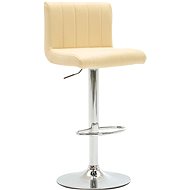 Cream faux leather bar stool - Bar Stool