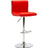 Red faux leather bar stool - Bar Stool