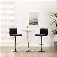 Bar stools 2 pcs brown faux leather - Bar Stool