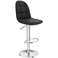 Black faux leather bar stool - Bar Stool