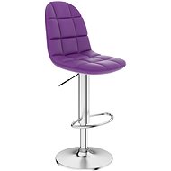 Purple faux leather bar stool - Bar Stool