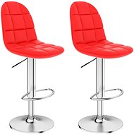Bar stools 2 pcs red faux leather - Bar Stool