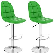 Bar stools 2 pcs green faux leather - Bar Stool