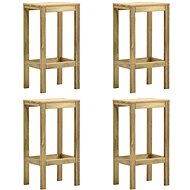 Bar stools 4 pcs impregnated pine wood - Bar Stool