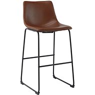 Bar stool light brown faux leather - Bar Stool