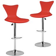 Bar stools 2 pcs red faux leather - Bar Stool