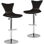 Bar stools 2 pcs brown faux leather - Bar Stool