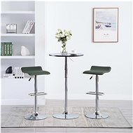 Bar stools 2 pcs gray faux leather - Bar Stool