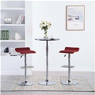 Bar stools 2 pcs burgundy artificial leather - Bar Stool