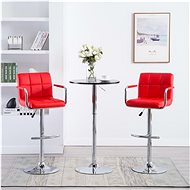 Bar stools 2 pcs red faux leather - Bar Stool