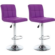 Bar stools 2 pcs purple faux leather - Bar Stool