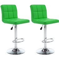 Bar stools 2 pcs green faux leather - Bar Stool