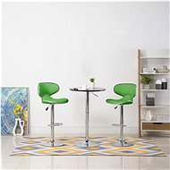 Bar stools 2 pcs green faux leather - Bar Stool