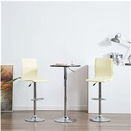 Bar stools 2 pcs cream artificial leather - Bar Stool