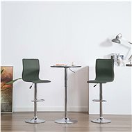 Bar stools 2 pcs gray faux leather - Bar Stool