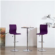 Bar stools 2 pcs purple faux leather - Bar Stool
