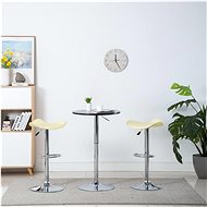 Bar stools 2 pcs cream artificial leather - Bar Stool