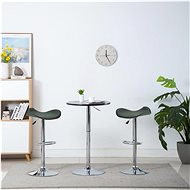 Bar stools 2 pcs gray faux leather - Bar Stool