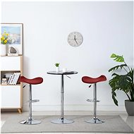 Bar stools 2 pcs burgundy artificial leather - Bar Stool
