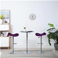 Bar stools 2 pcs purple faux leather - Bar Stool