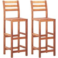 Bar stools 2 pcs solid acacia wood - Bar Stool