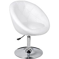 White faux leather bar stool - Bar Stool