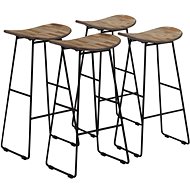 Bar Stools 4 pcs Recycled Teak - Bar Stool