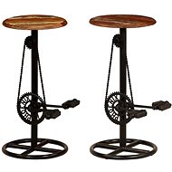 Bar stools 2 pcs solid recycled wood - Bar Stool