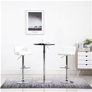 Bar stools 2 pcs white faux leather - Bar Stool