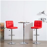 Bar stools 2 pcs red faux leather - Bar Stool