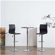 Bar stools 2 pcs black faux leather - Bar Stool