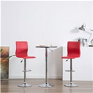 Bar stools 2 pcs red faux leather - Bar Stool