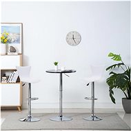 Swivel bar stools 2 pcs white faux leather - Bar Stool