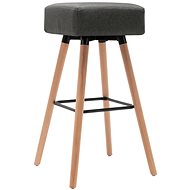 Bar stool dark gray textile - Bar Stool