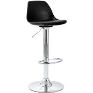 Black faux leather bar stool - Bar Stool