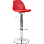 Red faux leather bar stool - Bar Stool
