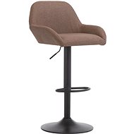 Bar stool with armrests taupe textile - Bar Stool