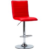 Red faux leather bar stool - Bar Stool