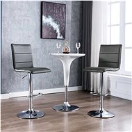 Bar stools 2 pcs gray faux leather - Bar Stool