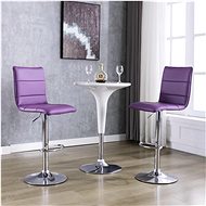 Bar stools 2 pcs purple faux leather - Bar Stool