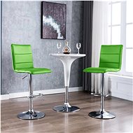 Bar stools 2 pcs green faux leather - Bar Stool