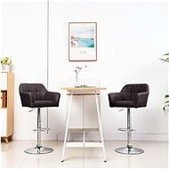 Bar stools with armrests 2 pcs brown faux leather - Bar Stool