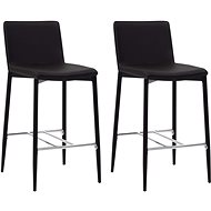 Bar stools 2 pcs brown faux leather - Bar Stool