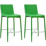 Bar stools 2 pcs green faux leather - Bar Stool