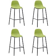 Bar stools 4 pcs green textile - Bar Stool