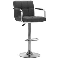 Bar stool dark gray textile - Bar Stool