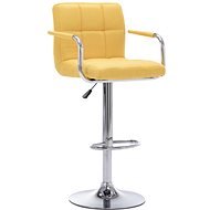 Bar chair yellow textile - Bar Stool