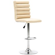 Cream faux leather bar stool - Bar Stool