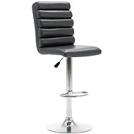 Gray faux leather bar stool - Bar Stool