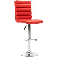 Red faux leather bar stool - Bar Stool